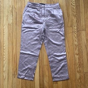 Mauve Metalic Trousers